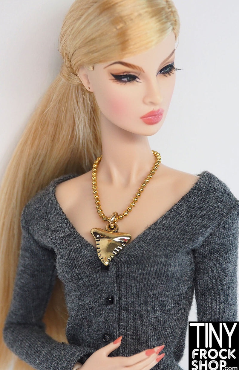 12" Fashion Doll Gold Arrowhead Necklace by Pam Maness
