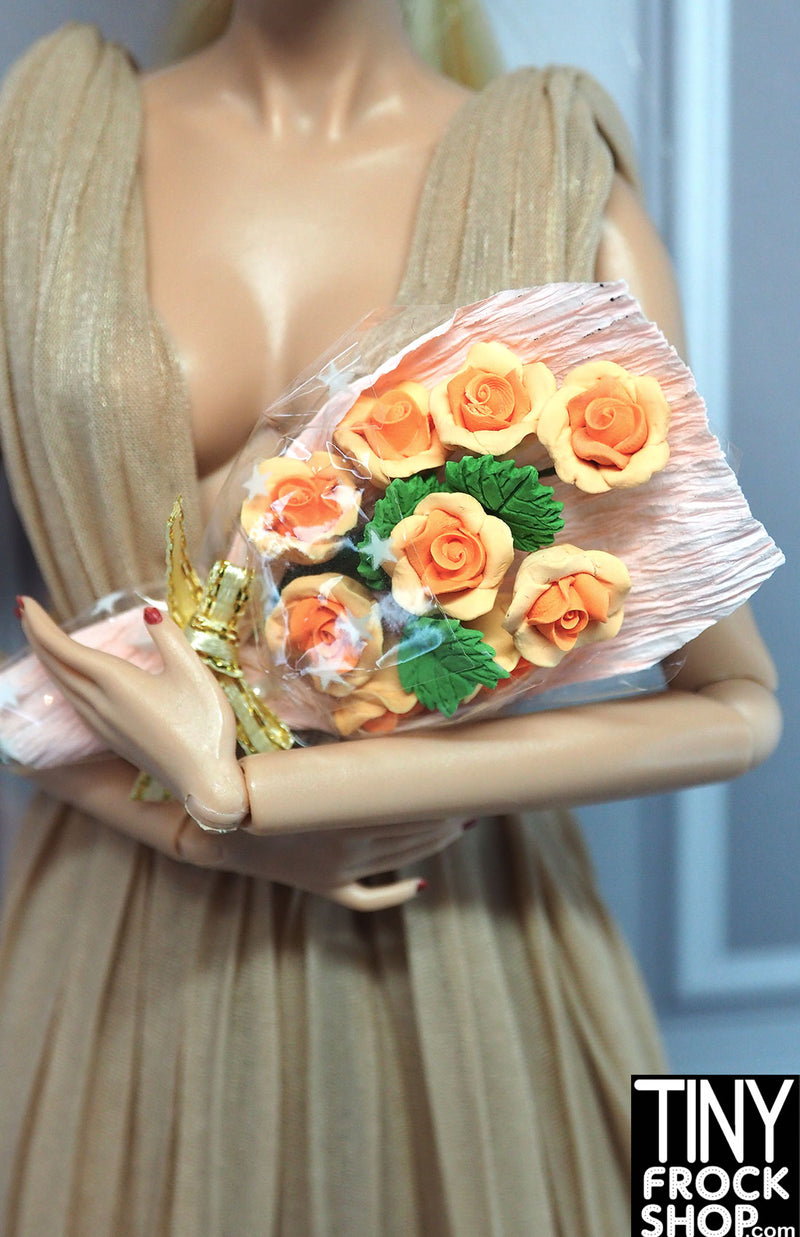 12" Fashion Doll Clay Flower Bouquet