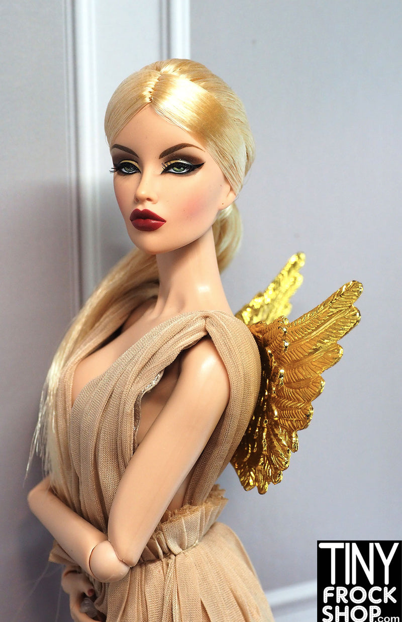 12" Fashion Doll Gold Angel Wings