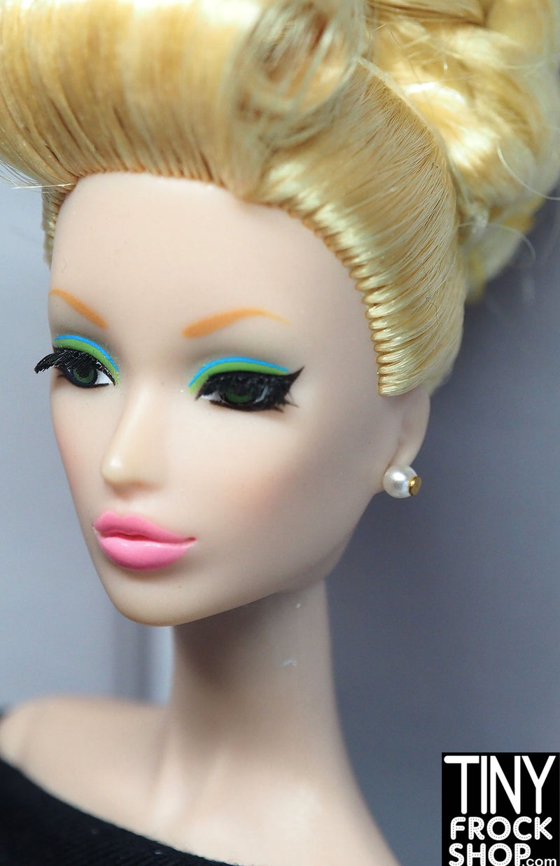 12" Fashion Doll Pearl Stud Earrings - More Colors