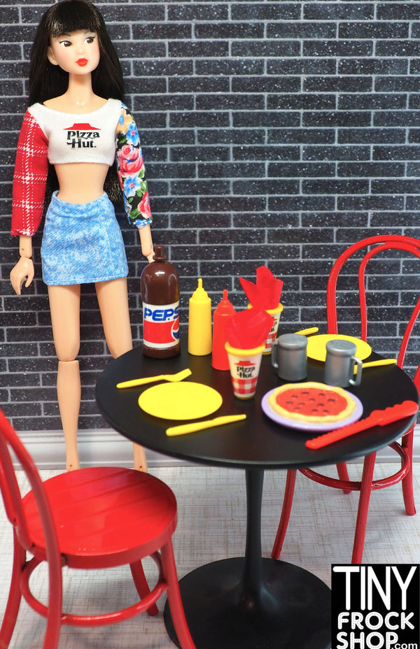 12" Fashion Doll Pizza Hut Dinner Set