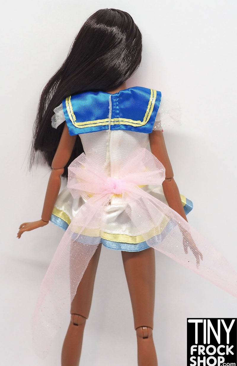 12" Fashion Doll Sailor Moon Dress with Back Bow