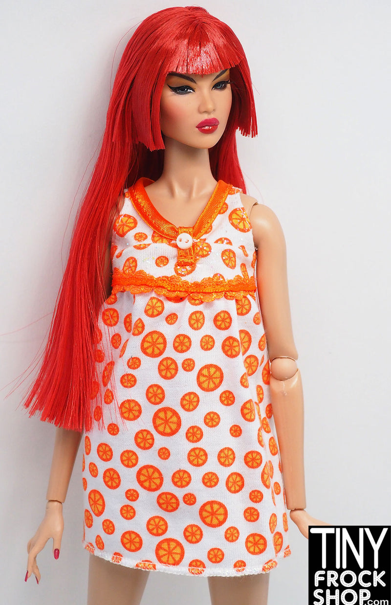 12" Fashion Doll Orange Slice Cotton Knit Nightgown