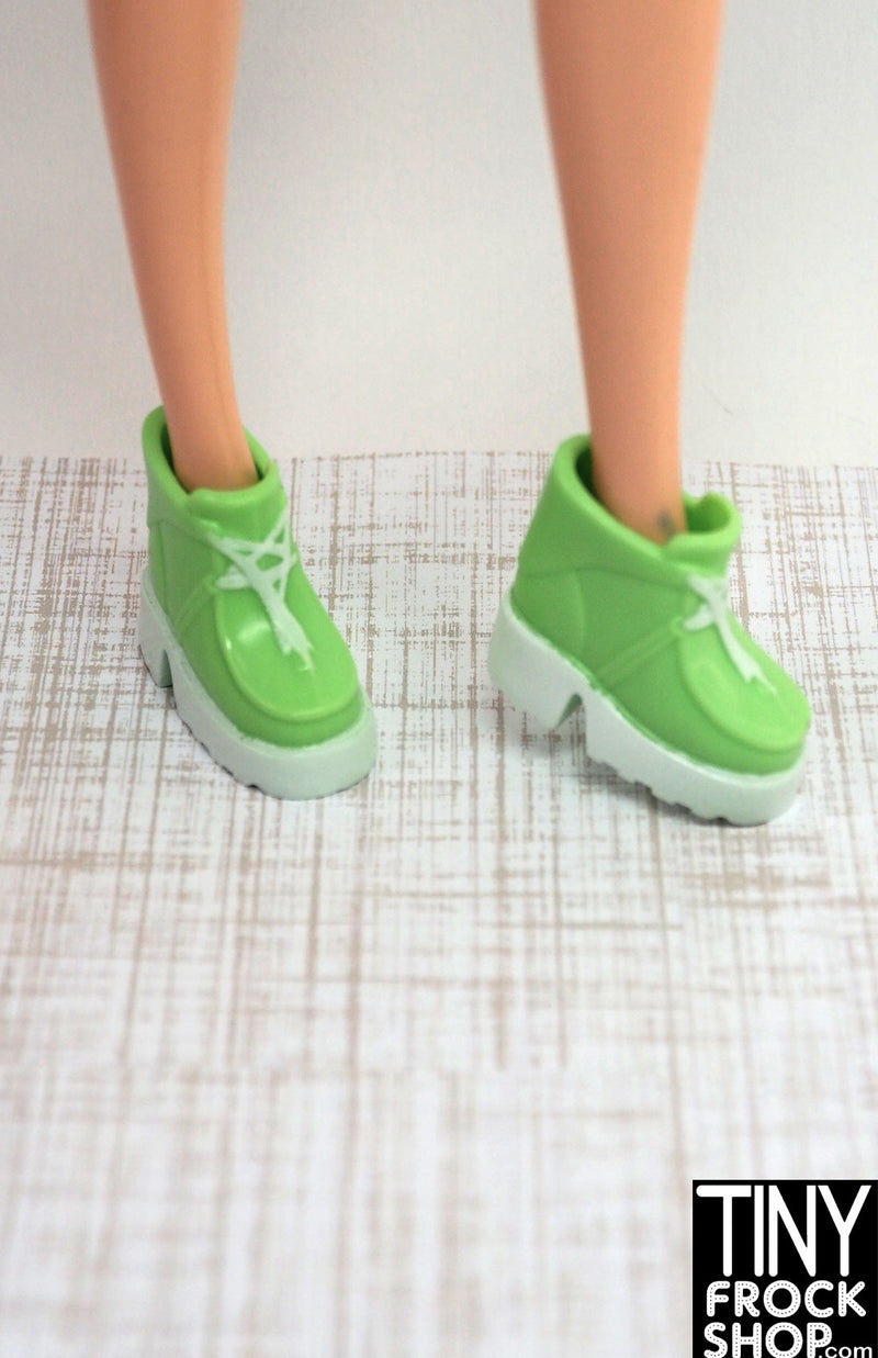12" Fashion Doll Pale Green Sneakers