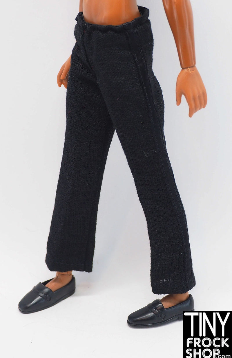 12" Fashion Male Doll Black Handmade Tuxedo Pants