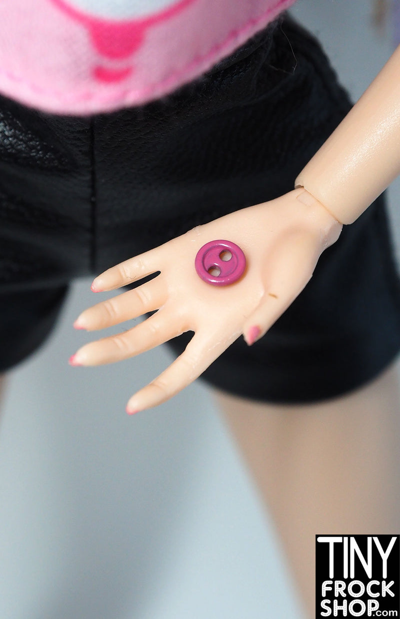 4mm Metal 12" Fashion Doll Super Mini 2 Hole Buttons - Pack of 10 Buttons