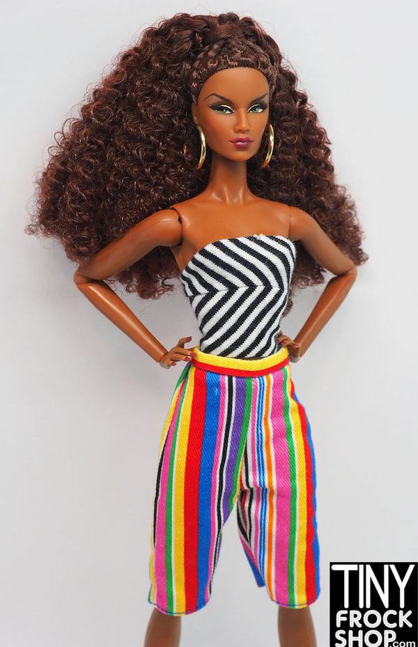 Barbie® BMR 1955 Colorful Striped Long Shorts
