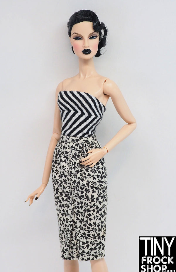 Barbie® Vintage PAK Black and White Pencil Skirt