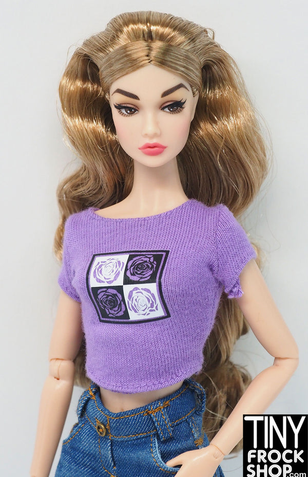 Barbie® Purple Rose Tiled Top