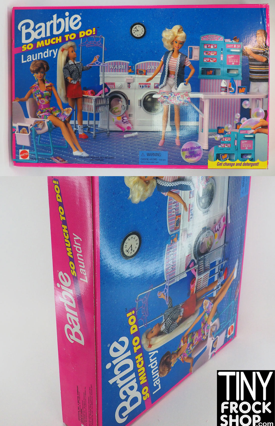 Vintage Barbie So Much To Do Laundry Washer Dryer Mattel 1995