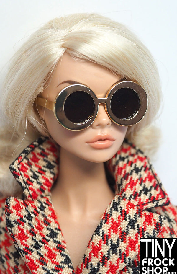 Integrity Poppy Parker Golden Glow Round Sunglasses