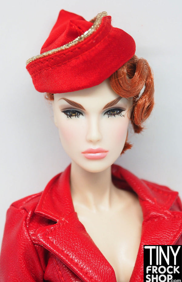 Integrity Vendetta Agnes Von Weiss Red Satin and Gold Hat
