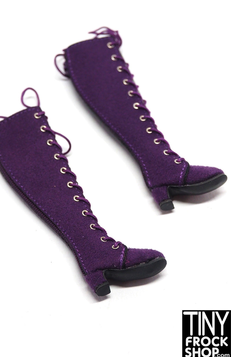 Integrity Poppy Parker Ultra Violet Purple Suede Boots