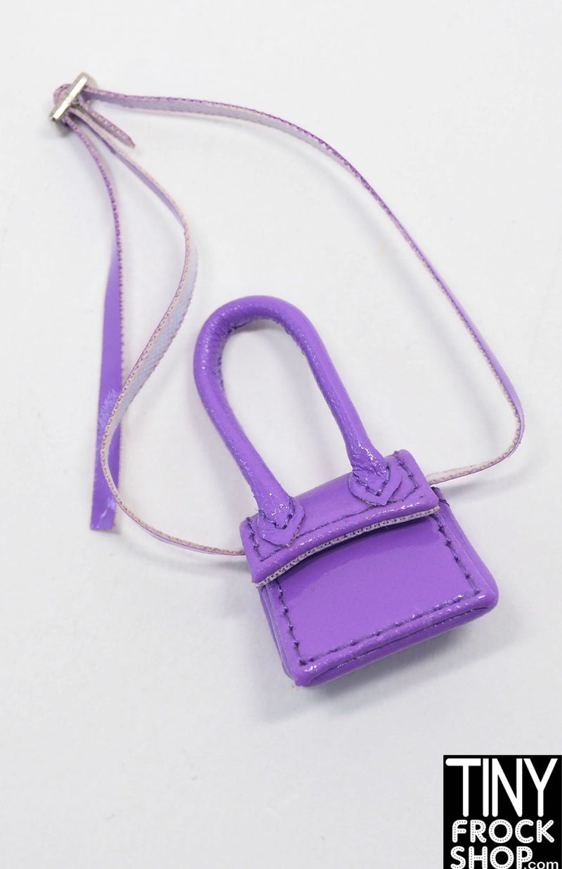 Integrity Fit To Print Nadja Herringbone Lavender Vinyl Mini Handbag