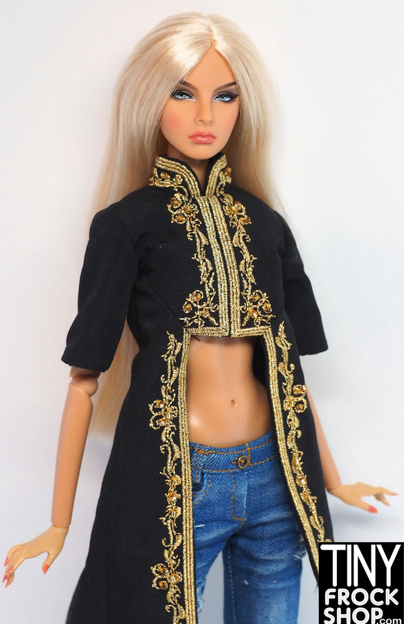 Integrity Obsession Sovereign Adele Black and Gold Regal Coat