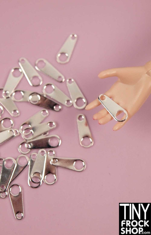 Barbie Faux Metal Zipper Pulls - 2 Piece Set - TinyFrockShop.com