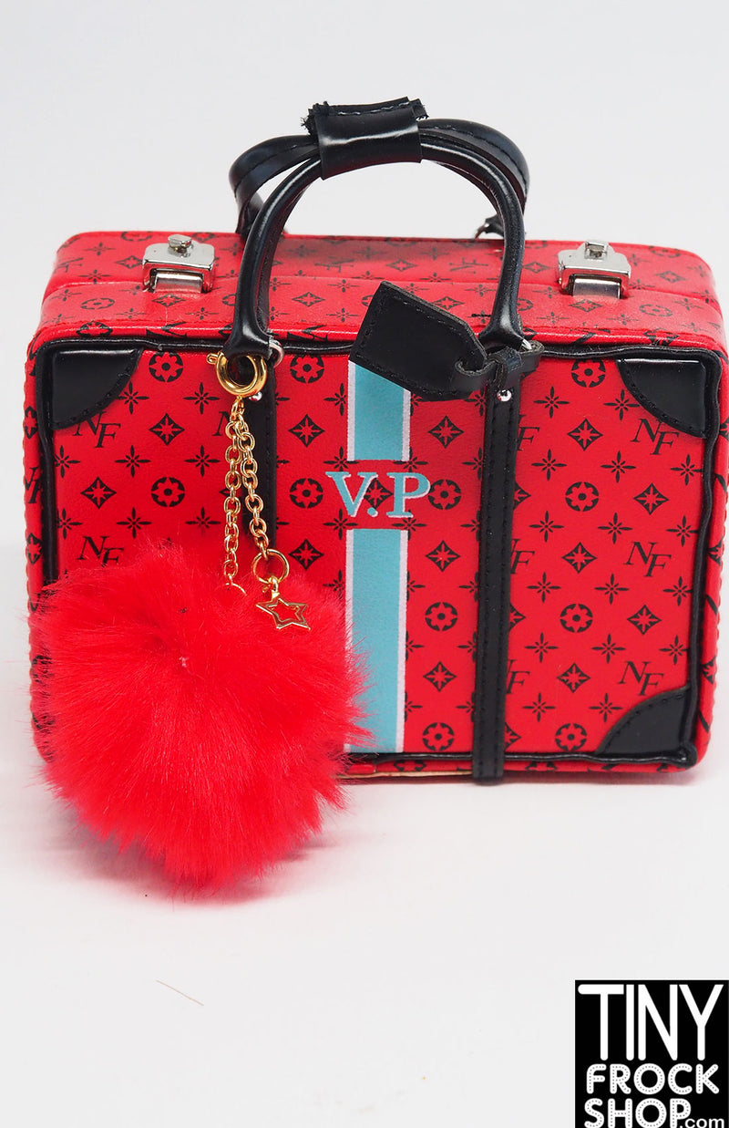 12" Fashion Doll Fur Pom Pom Handbag Charms by Pam Maness - 2 Colors