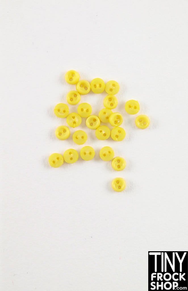 3mm 12" Fashion Doll Super Mini 2 Hole Buttons - Pack of 10