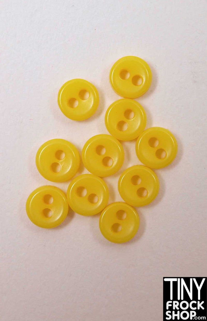 4mm - 12" Fashion Doll Quality Mini Divet Chunk Buttons - Pack Of 6 - Tiny Frock Shop