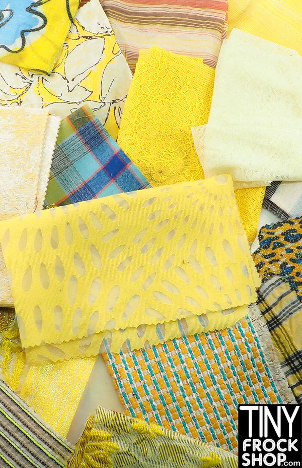 12" Fashion Doll Fabric Pack Assortment - Yellows