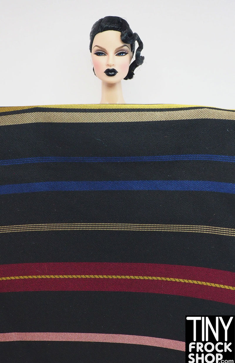 12" Fashion Doll Stripe Lining Fabric - More Styles