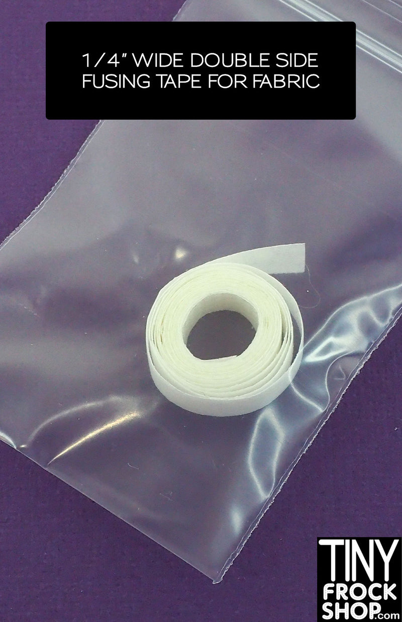 1/4" Wide Fusible Fabric Tape for 12" Fashion Doll Clothes