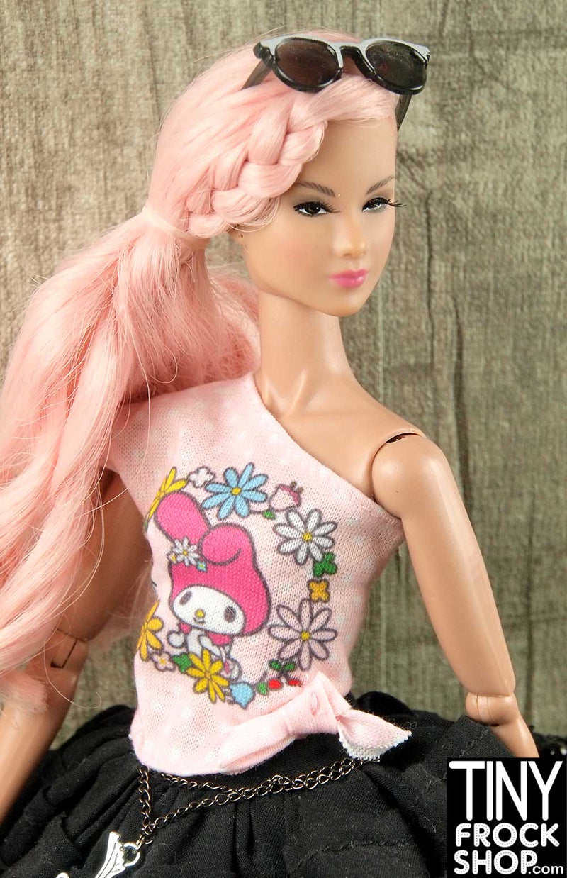 Barbie FLP43 My Melody Asymmetrical Graphic Tee - TinyFrockShop.com