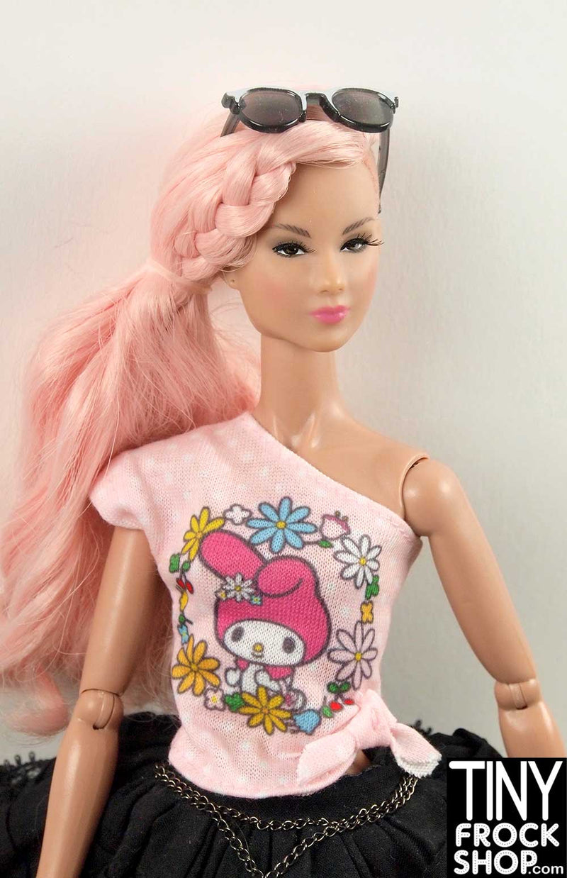 Barbie FLP43 My Melody Asymmetrical Graphic Tee - TinyFrockShop.com