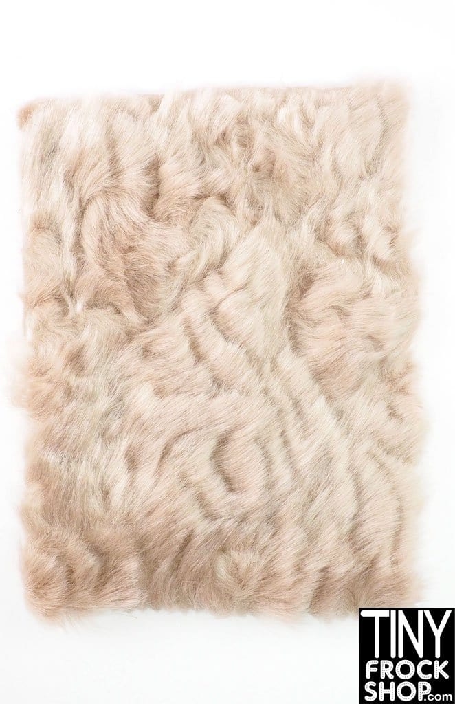 12" Fashion Doll 6 inch Rectangle Fur Area Rugs by Pam Maness