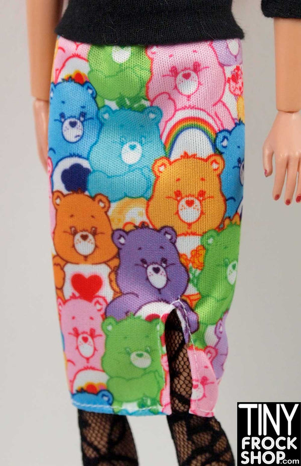 Barbie FKR85 Care Bears Colorful Graphic Skirt - TinyFrockShop.com