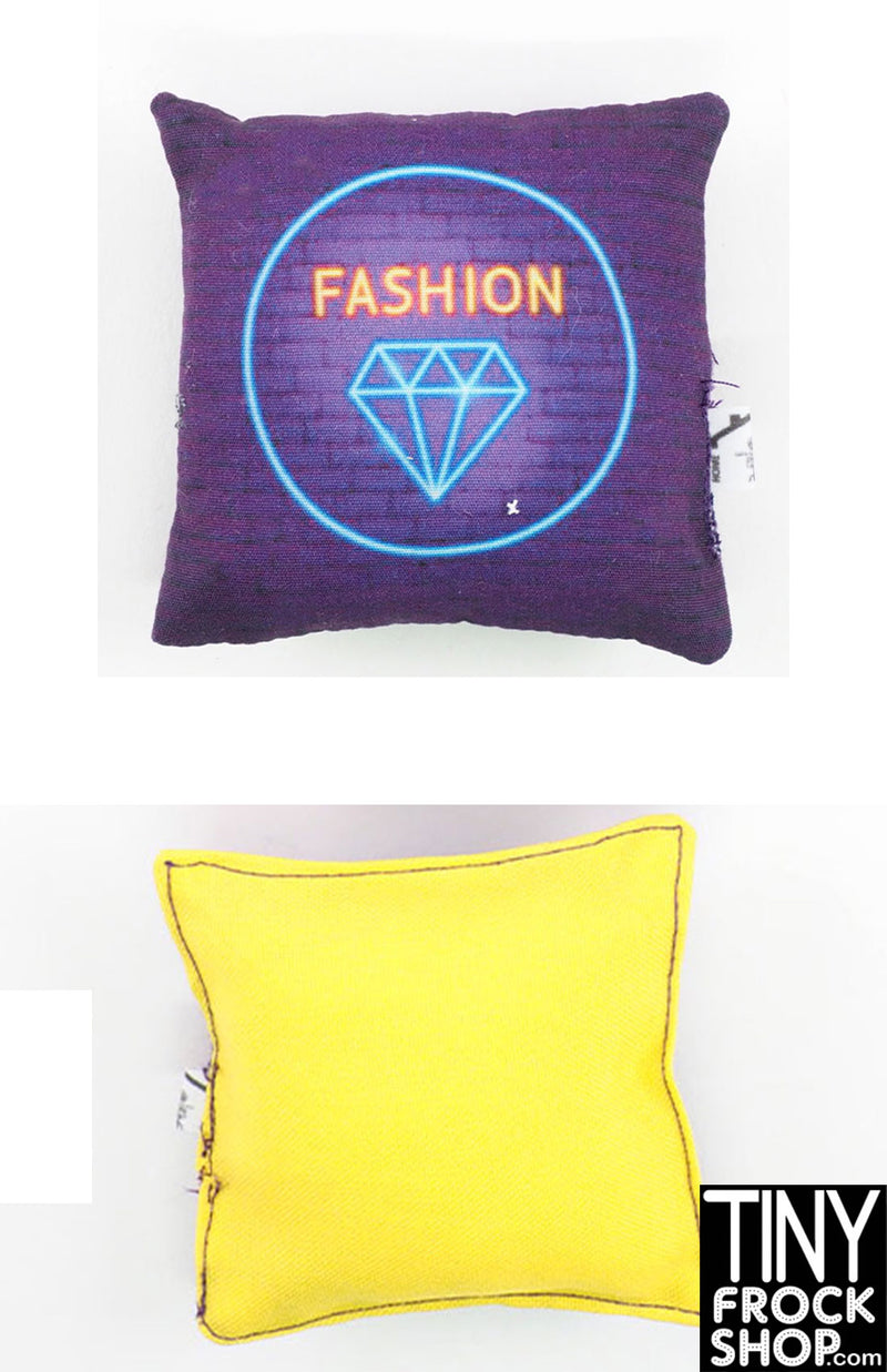 12" Fashion Doll Neon Fashion Pillows by Dress that Doll
