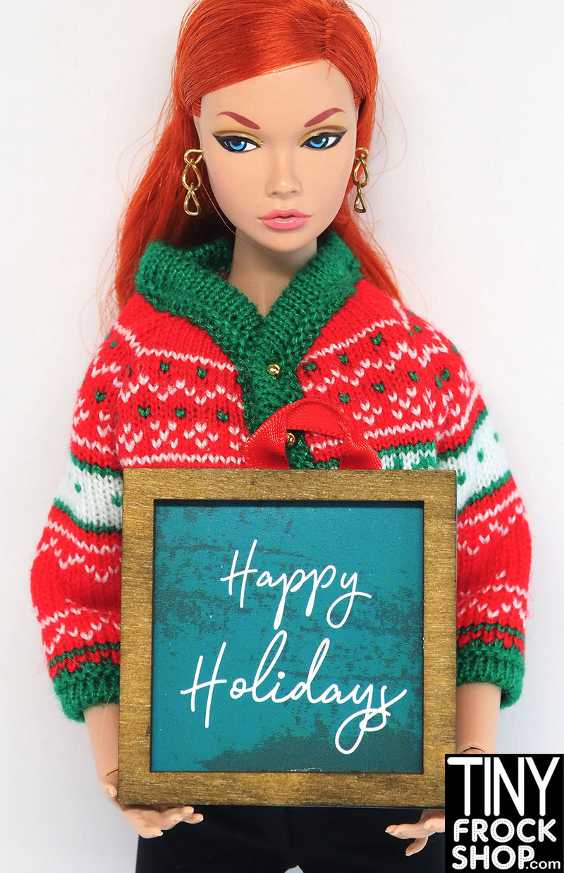 12" Fashion Doll Holiday Cheer Pictures - 17 Styles