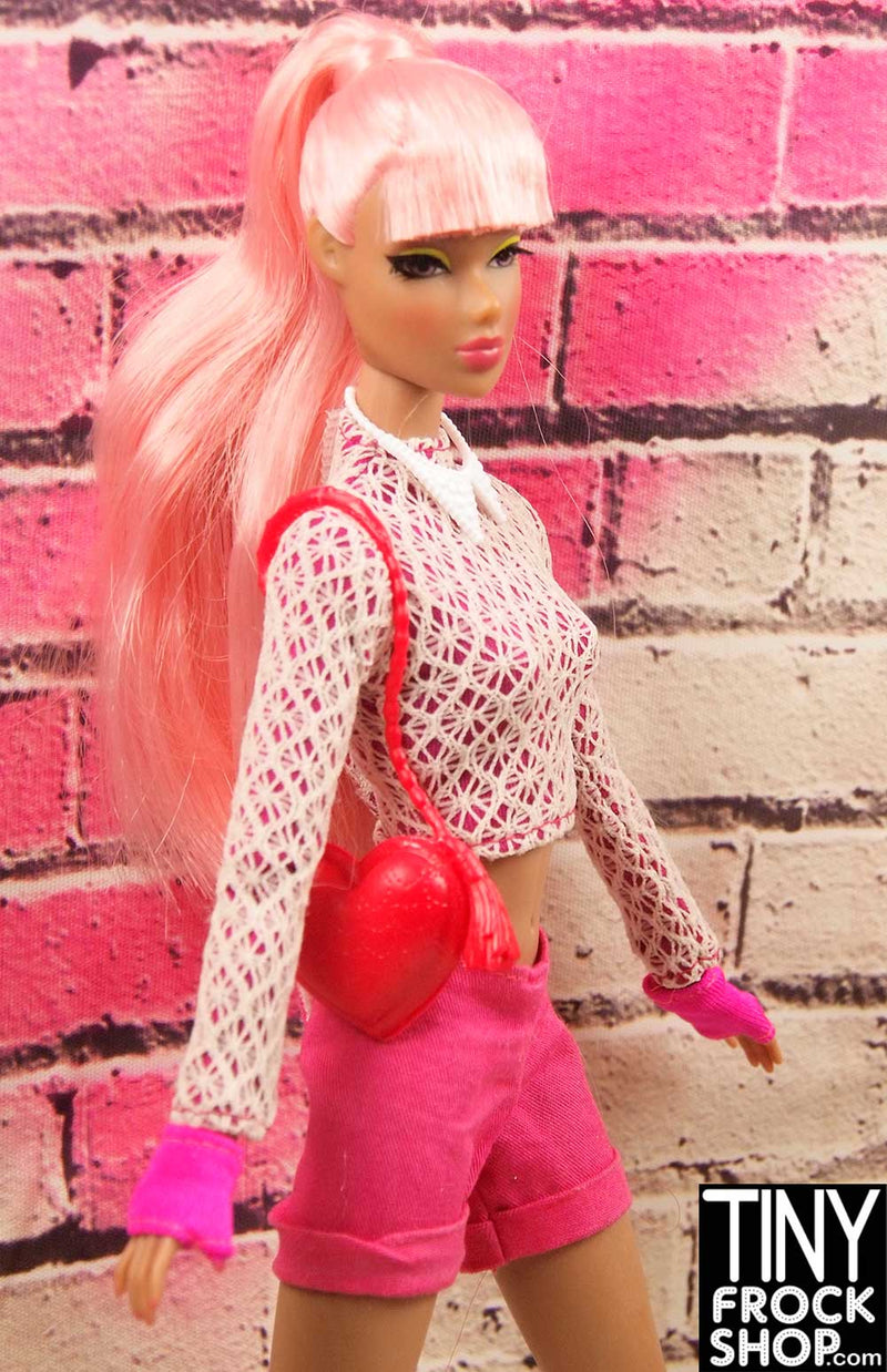 Barbie Long Strap Valentine's Heart Bag - TinyFrockShop.com