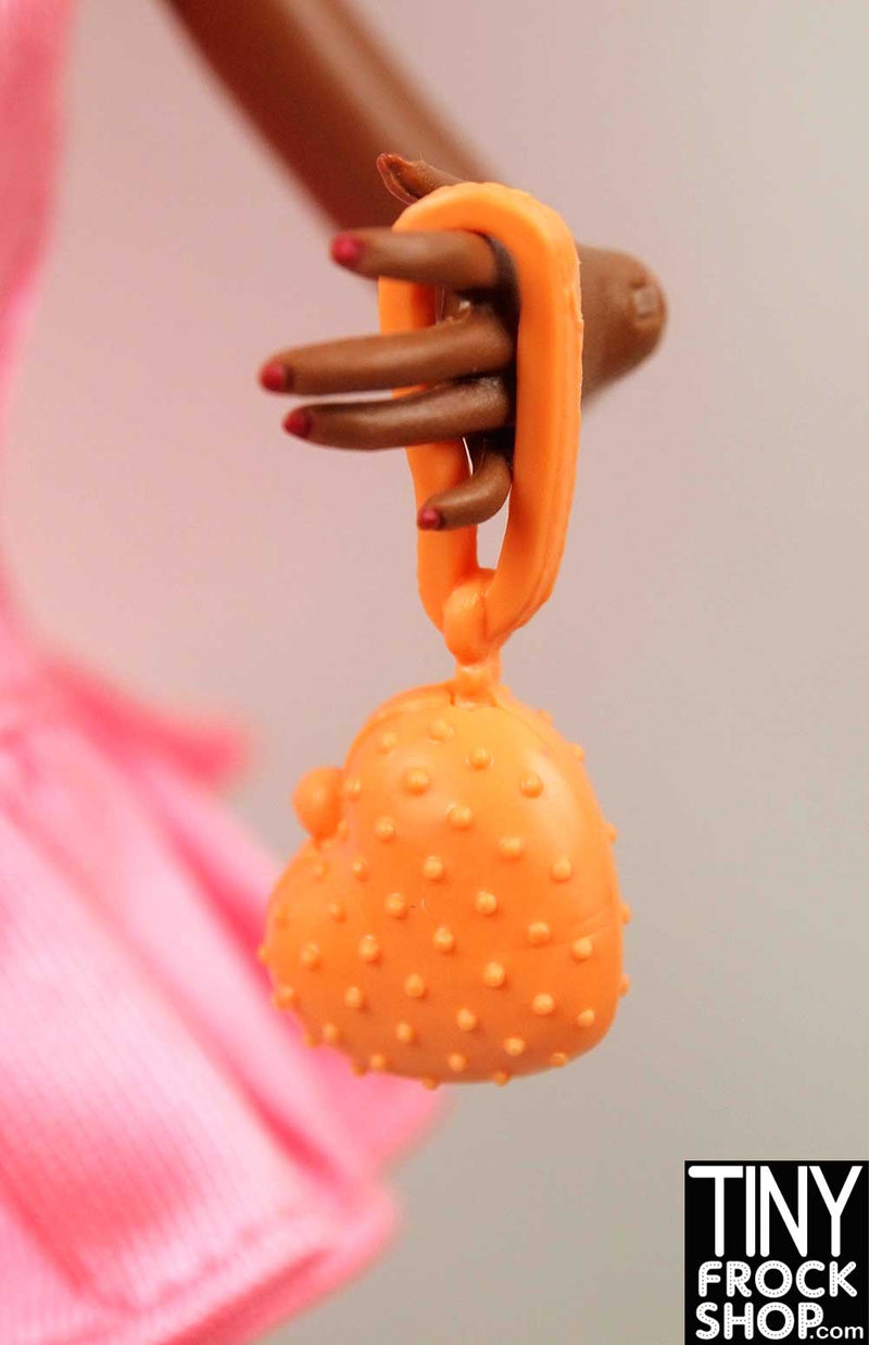 Barbie Mini Dotted Coral Heart Clutch - TinyFrockShop.com