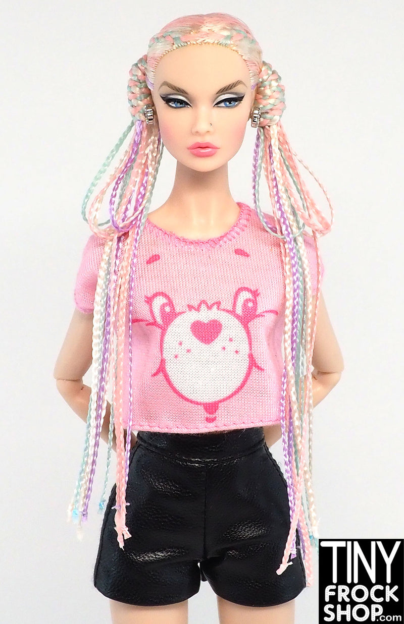 Custom Reroot Pastel Multi Mini Braids on Your Doll By Customfashiondolls