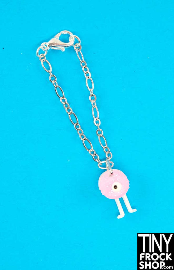 12" Fashion Doll Pink Glitter Monster Necklace by Pam Maness
