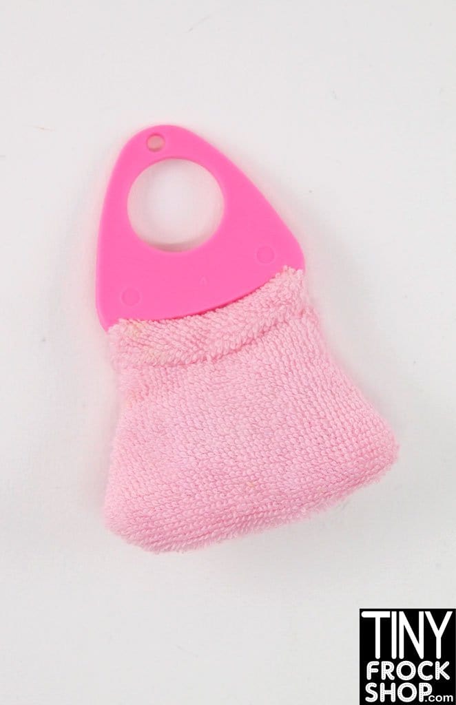 12" Fashion Doll Pink Terry Cloth Bag