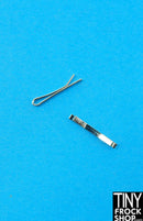 11mm Metal 12" Fashion Doll Barrette Hair Clips - Set of 2