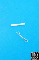 11mm Metal 12" Fashion Doll Barrette Hair Clips - Set of 2