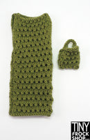 12" Fashion Doll Alex Dress with Bag by Knits4Dolls - More Colors