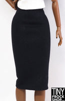 12" Fashion Doll Black Knit Tube Skirt