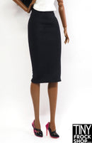12" Fashion Doll Black Knit Tube Skirt
