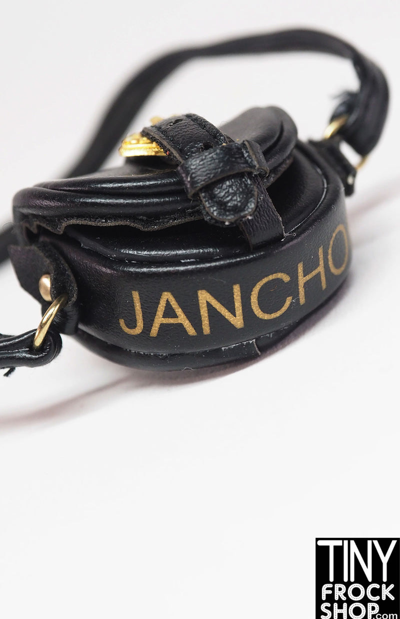 12" Fashion Doll Black Signature Handbag by The Janchor