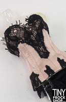 12" Fashion Doll Black and Pink Teddy