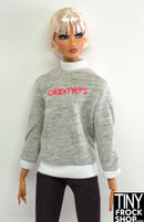 12" Fashion Doll Bloomies Grey Sweatshirt