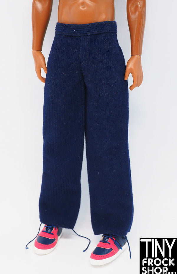 12" Fashion Doll Blue Corduroy Men's Pants