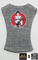 12" Fashion Doll Bowler Hat Tee by Alejandro Mogollo Art