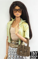 12" Fashion Doll Brown New England Escape Sunglasses and Bag Set - Tiny Frock Shop