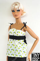 12" Fashion Doll Cotton Pear Print Top
