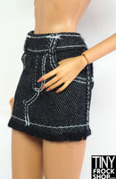 12" Fashion Doll Dark Denim Mini Skirt